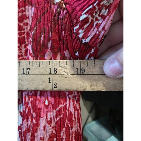 Joni B. Red Floral Lightweight Blazer Jacket Women's Size Small Vintage - Picture 5 of 6